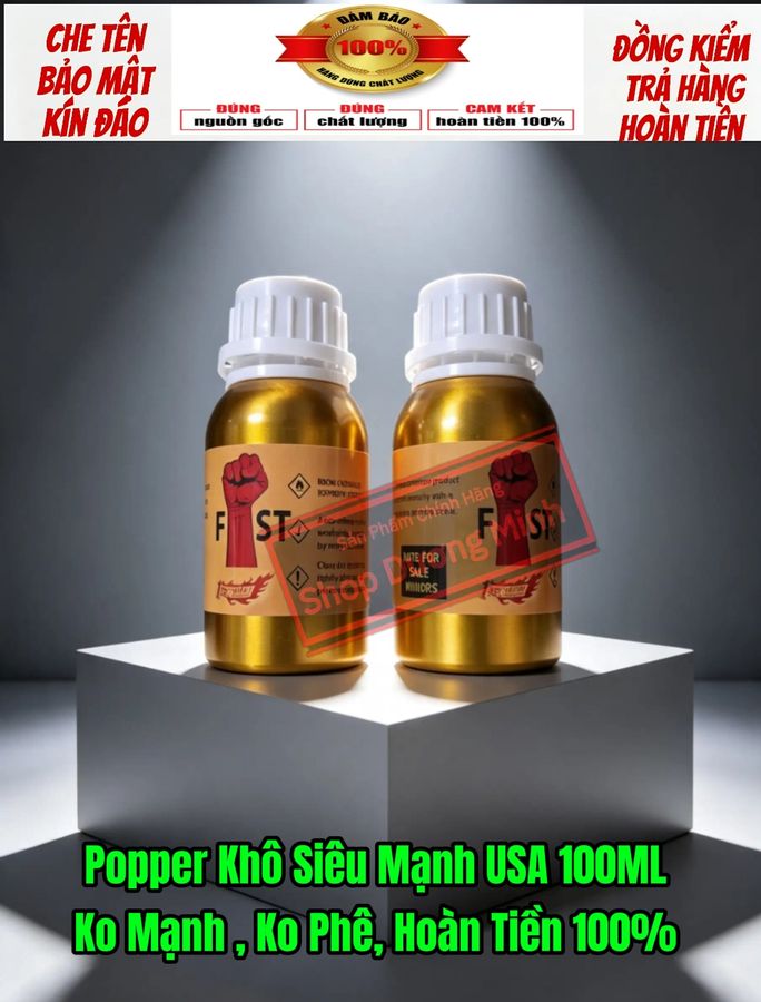 ( Hàng Chính Hãng) Popper Khô Siêu Mạnh 100ml USA, Ko phê hoàn tiền 100%