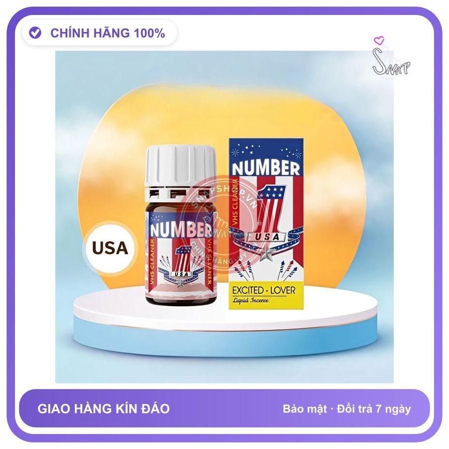 Chai hít tăng khoái cảm Popper NUMBER 40ml Chai hít ngửi Popper 40ml USA, hàng chính hãng, mạnh, phê lâu