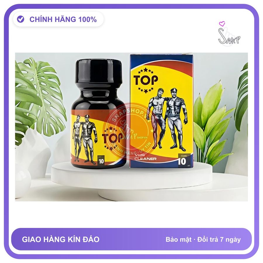 Chai hít tăng khoái cảm Popper TOP 10ml Chai hít ngửi Popper 10ml Usa, tăng khoái cảm,mạnh phê lâu cho top
