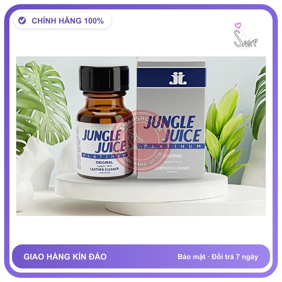 Chai hít tăng khoái cảm Popper JUNGLE JUICE 10ml Chai hít Popper, 10ml Usa mạnh phê lâu, ko nhức đầu, kéo dài thời gian quan hệ, che tên sản phẩm bảo