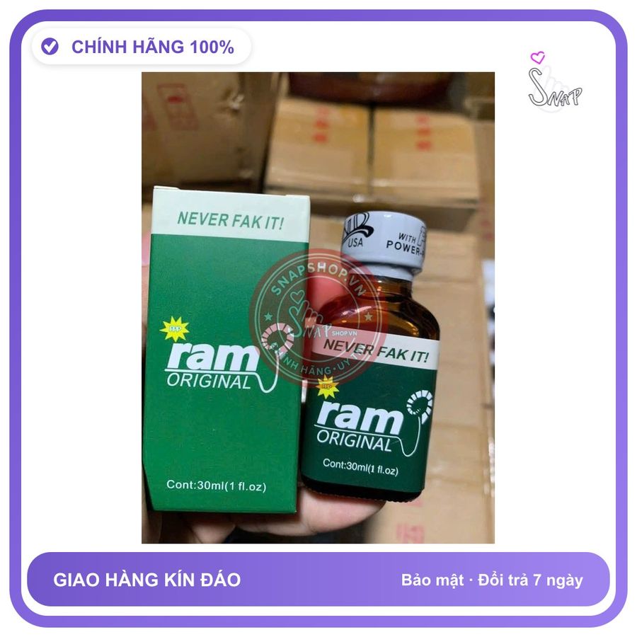 Chai hít tăng khoái cảm Popper ram 30ml Popper khô 30ml siêu mạnh, ko phê hoàn tiền, giá sỉ