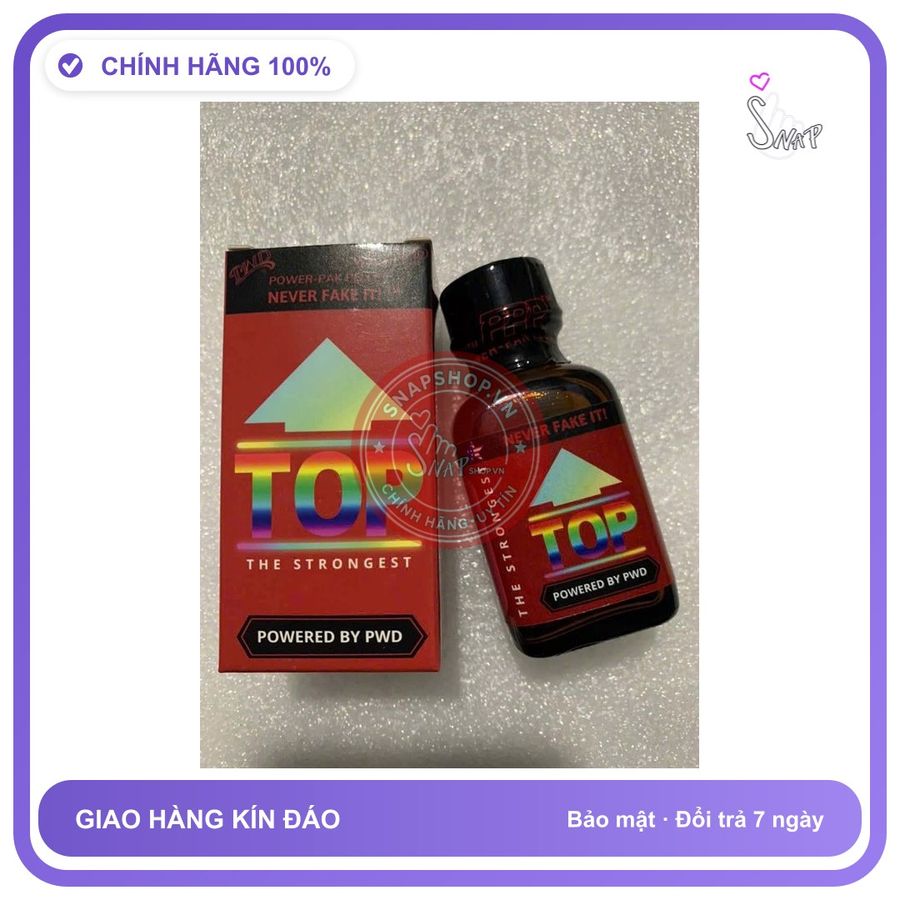 Chai hít tăng khoái cảm Popper TOP 30ml Popper khô 30ml, cho top, dòng cao cấp cực mạnh, ko xìu, che tên sản phẩm bảo mật kín đáo, giá sỉ