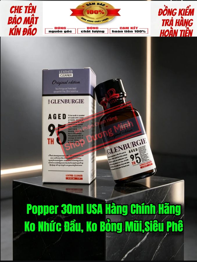 ( Hàng Chính Hãng) Popper 30ml USA, Dòng Cực Mạnh, Phê Lâu,Bao Phê 