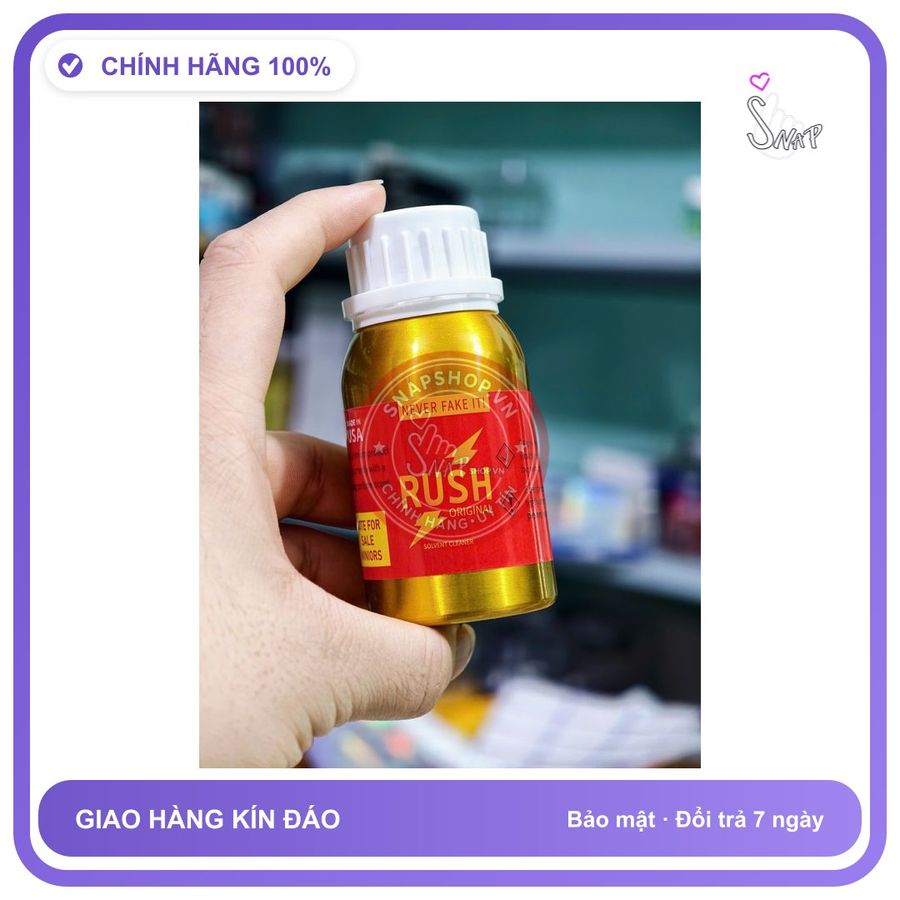 Chai hít tăng khoái cảm Popper RUSH 100ml Popper khô 100ml hàng Chính Hãng Cực Mạnh, giá sỉ