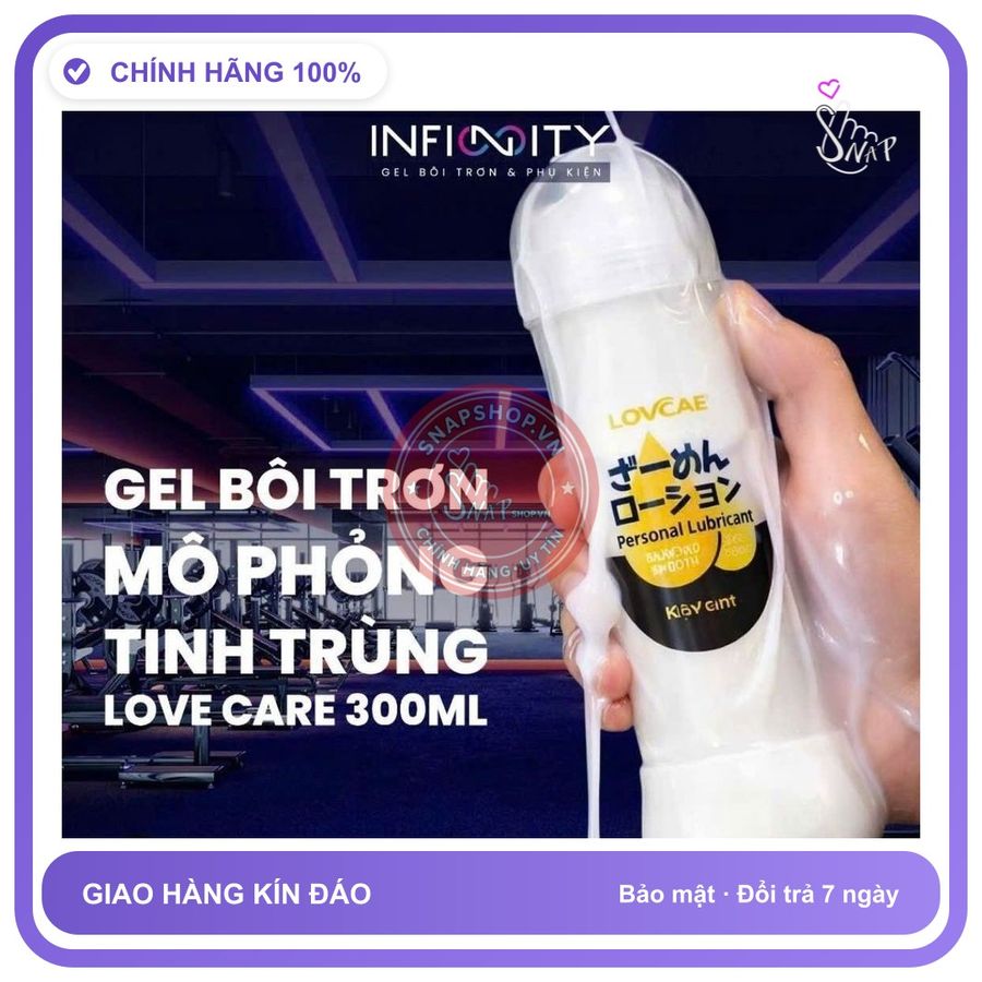 LOVCAE 300ml Gel bôi 300ml.nhật bản độ trơn cao, lâu khô, dễ rửa, che tên sản phẩm bảo mật kín đáo