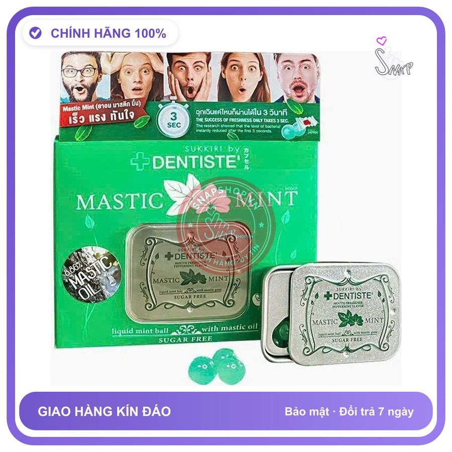 Viên uống hỗ trợ sinh lý nam DENTISTE Kẹo tình yêu chính hãng hộp 20 viên, che tên sản phẩm bảo mật kín đáo