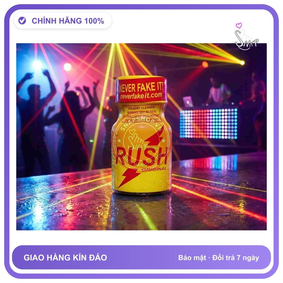 Chai hít tăng khoái cảm Popper RUSH 10ml Chai hít Popper 10ml, dòng mạnh, cho phái mạnh, giúp tăng khoái cảm cực mạnh