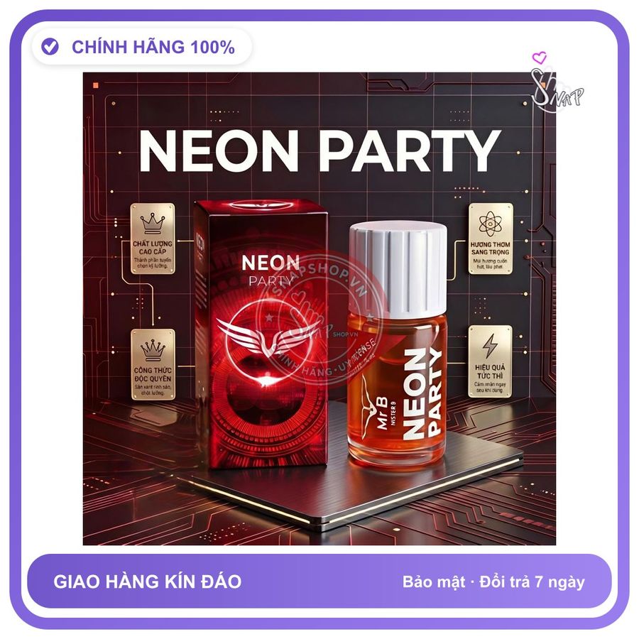 Chai hít tăng khoái cảm Popper Mr B 40ml Popper Neon 40ml, giúp tăng khoái cảm cực mạnh, dùng được cho nam nữ, che tên sản phẩm bảo mật kín đáo