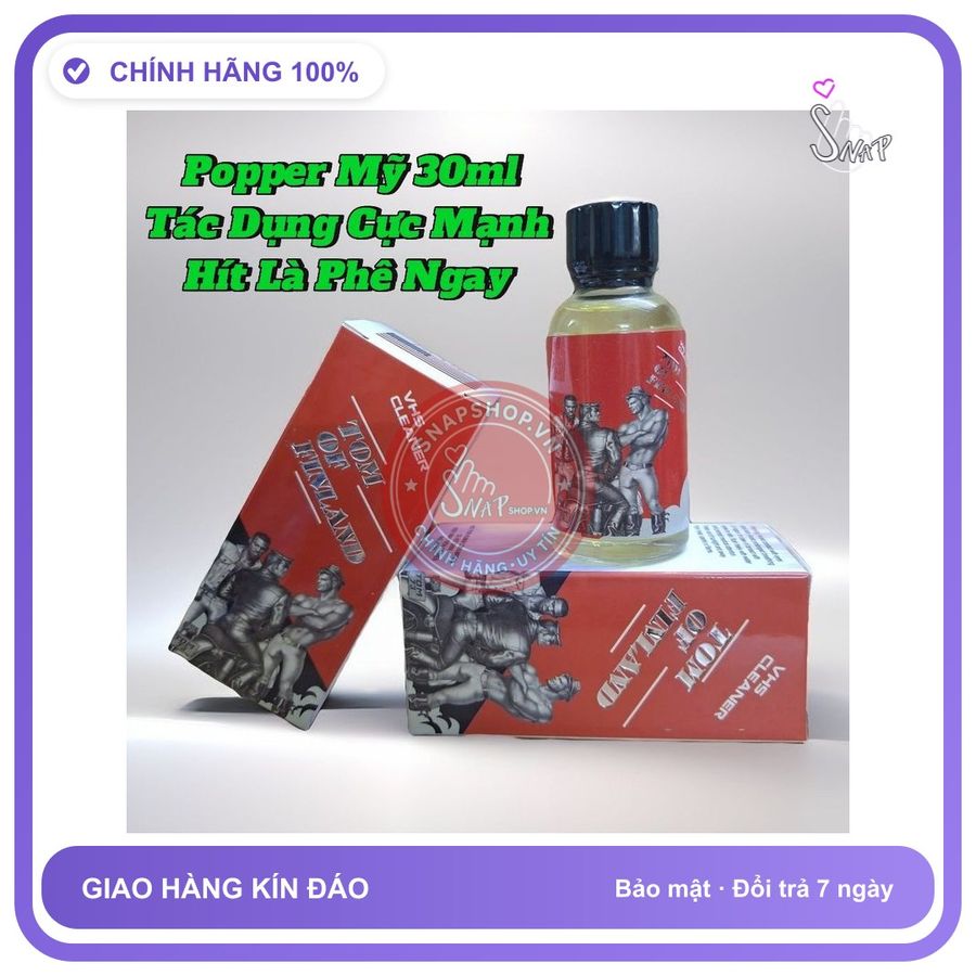 Chai hít tăng khoái cảm Popper VHS 30ml Popper mỹ 30ml, Cho Top, Phê Cực Mạnh, Chống Xìu, Giúp Lâu Ra, Hít Là Phê Ngay