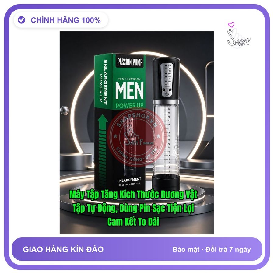 PASSION PUMP Máy Tập Tăng Kích Thước Dương Vật, Cam Kết To Dài