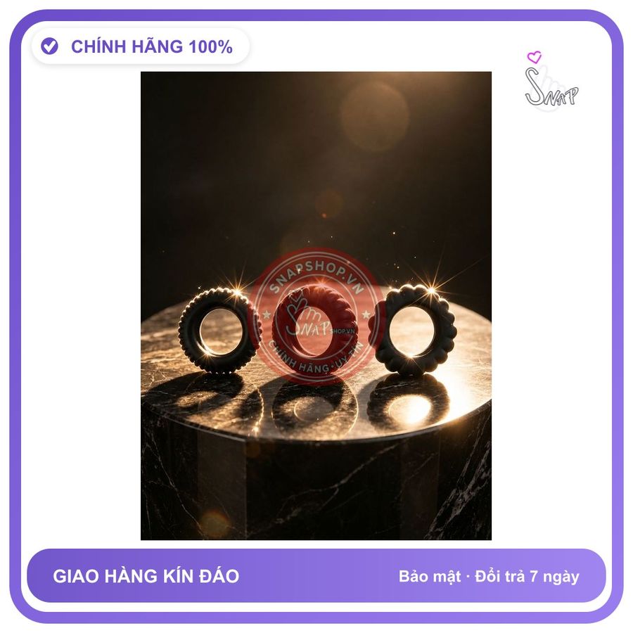 che tên sản phẩm bảo mật kín đáo Vòng Đeo Dương Vật,Bộ 3 Cái, Cao Su Co Giãn Tốt, Ko Bị Đứt