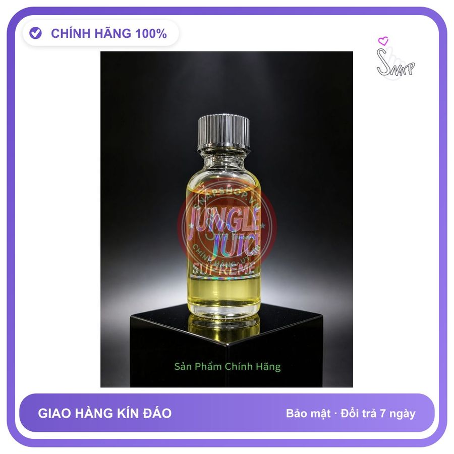 Chai hít tăng khoái cảm Popper JUNGLE JUICE 30ml Popper pháp 30ml, Hàng Chính Hãng, Cực Mạnh,siêu phê, tác dụng nhanh chóng, che tên sản phẩm bảo mật