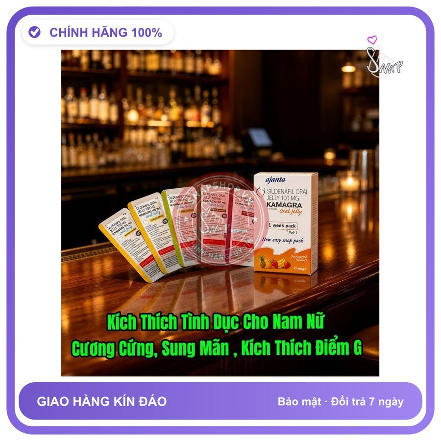 Gel uống hỗ trợ sinh lý KAMAGRA Thạch Siro Jelly, hộp 7 gói,Hàng Chính Hãng, Cực Mạnh,tác dụng nhanh chóng, Hỗ Trợ Tăng Cường Sinh Lý Cho Nam Nữ