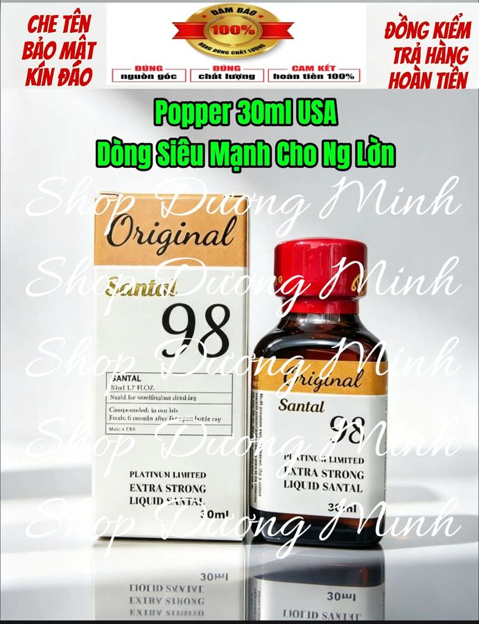 Dòng Siêu Mạnh Phê Lâu Cho Ng Lờn Popper 30ml USA, Hàng Chính Hãng,Giá Ưu Đãi 
