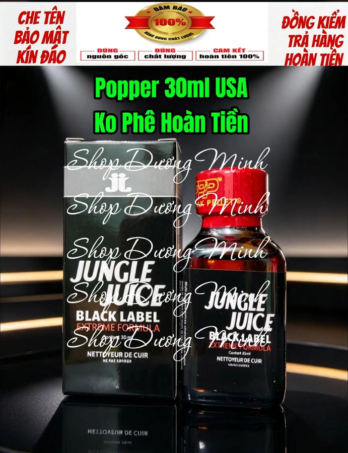Kích Thích Hưng Phấn, Tăng Cường Khoái Cảm, Popper 30ml USA, Hàng Chính Hãng, Cực Mạnh, Phê Lâu 