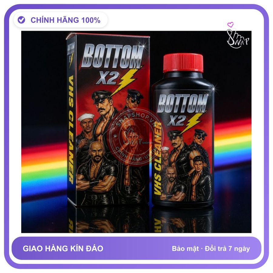 Chai hít tăng khoái cảm Popper BOTTOM X2 40ml Hàng Chính Hãng Giá Ưu Đãi, Popper Cho Bot 40ml USA, Mạnh Phê Lâu