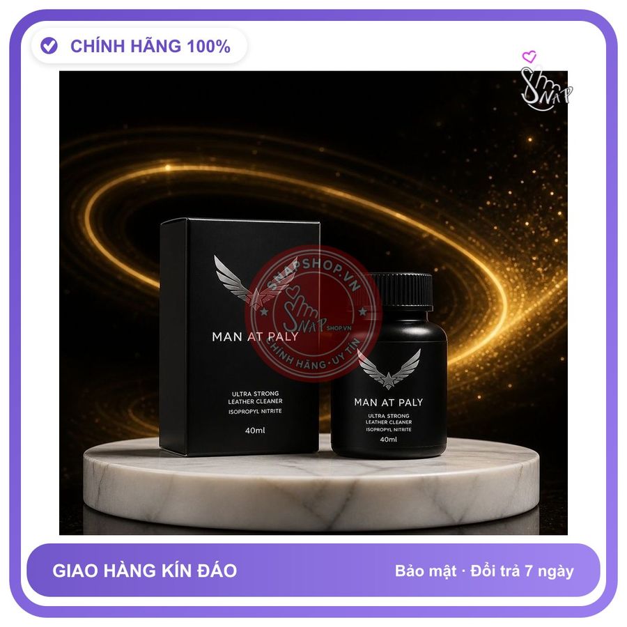 Chai hít tăng khoái cảm Popper MAN AT PALY 40ml Dòng Siêu Mạnh Siêu Phê, Cho Ng Lờn Lâu Năm, Popper 40ml USA, Hàng Chính Hãng