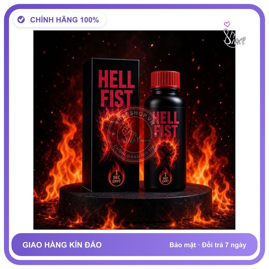 Chai hít tăng khoái cảm Popper HELL FIST 30ml Popper cho người lờn và Chơi BDSM, Siêu Mạnh,30ml USA, Hàng Chính Hãng