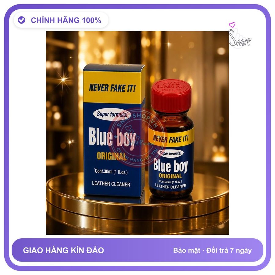 Chai hít tăng khoái cảm Popper Blue boy 30ml Chai Hít Popper 30ml USA, Hàng Chính Hãng,Ko Phê Hoàn Tiền