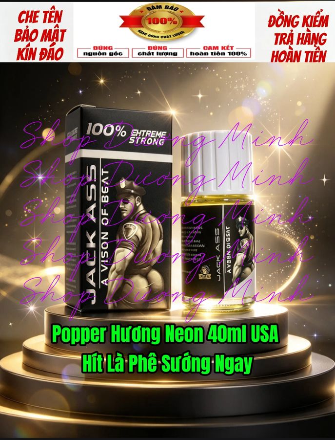Popper Hương Neon, Hít Cực Sướng, Dòng Cao Cấp Chính Hãng 40ml USA 
