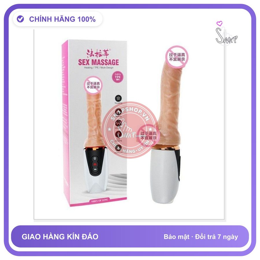DƯƠNG VẬT DIBE CẦM TAY rung nhấp chuyển động đẩy tới và lui NGOÁY