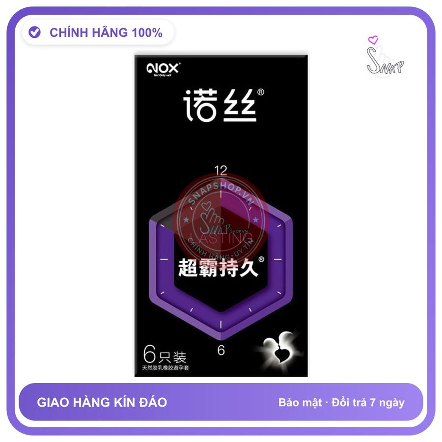 Bao cao su Nox Speed Master Lasting kéo dài thời gian hộp 6 cái