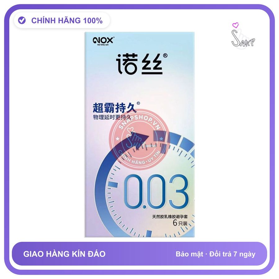 Bao cao su Nox 003 Speed Master Lasting kéo dài quan hệ hộp 6 cái