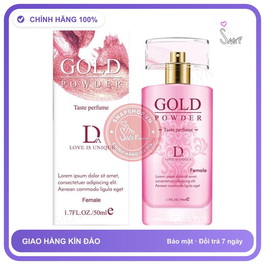 Nước Hoa Tăng Khoái Cảm Gold Powder 50ml – Nữ Hồng