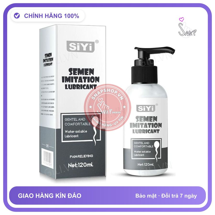 Gel bôi trơn SiYi Lubricant Trắng Siêu Mượt 120ml chính hãng