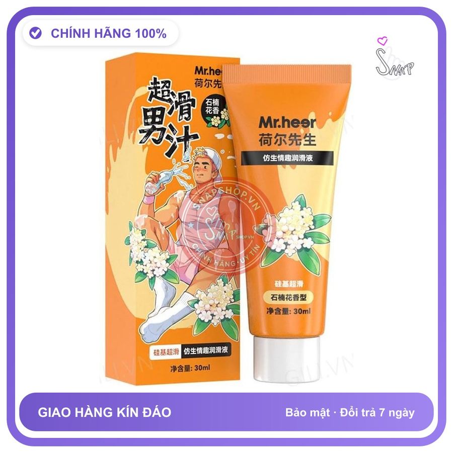 Gel bôi trơn gốc nước Mr. Heer Orange 30ml chính hãng