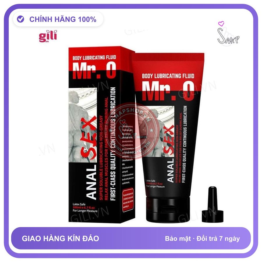 Gel bôi trơn hậu môn Mr. O Body Lubricating Fluid 200ml chính hãng