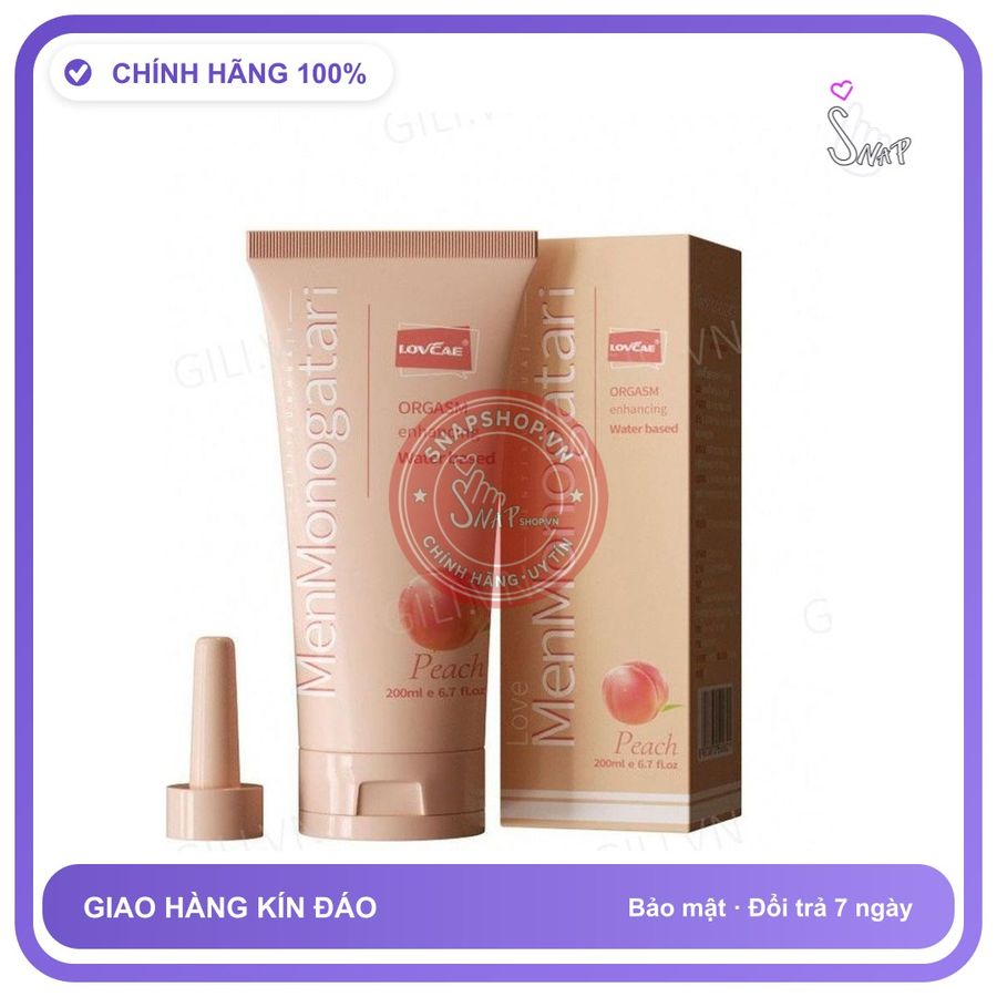 Gel bôi trơn hậu môn Lovcave Monogatari hương Đào 200ml chính hãng