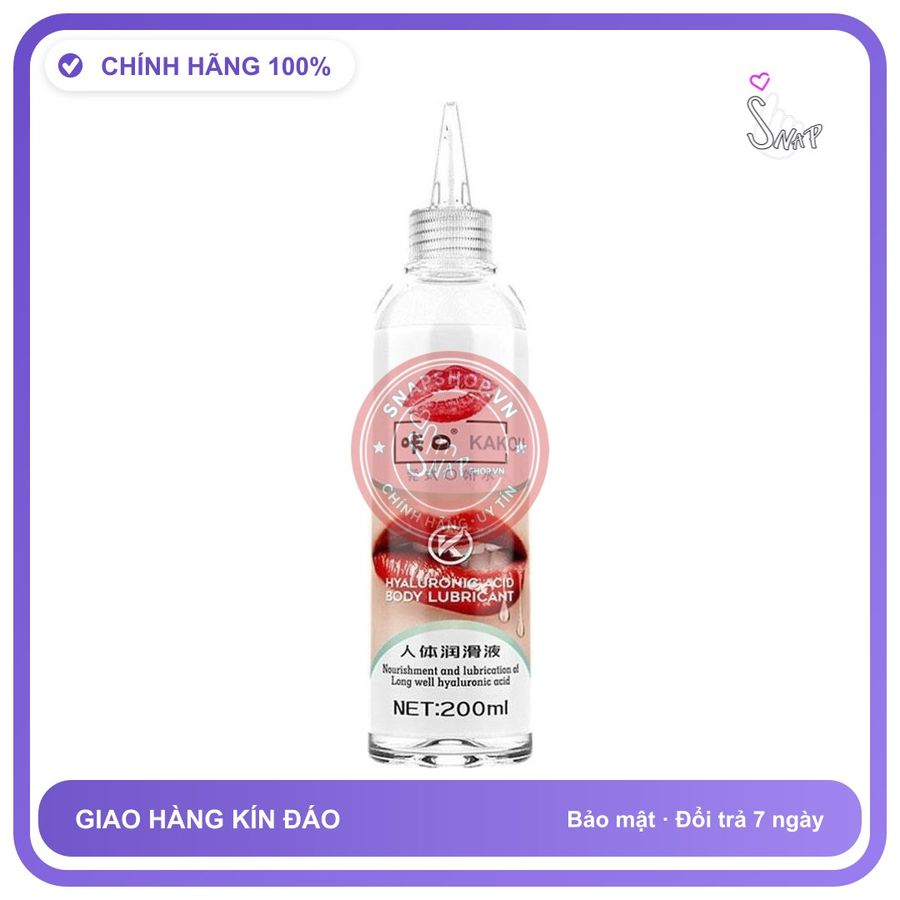 Gel bôi trơn gốc nước dưỡng ẩm Kakou Son Môi 200ml chính hãng