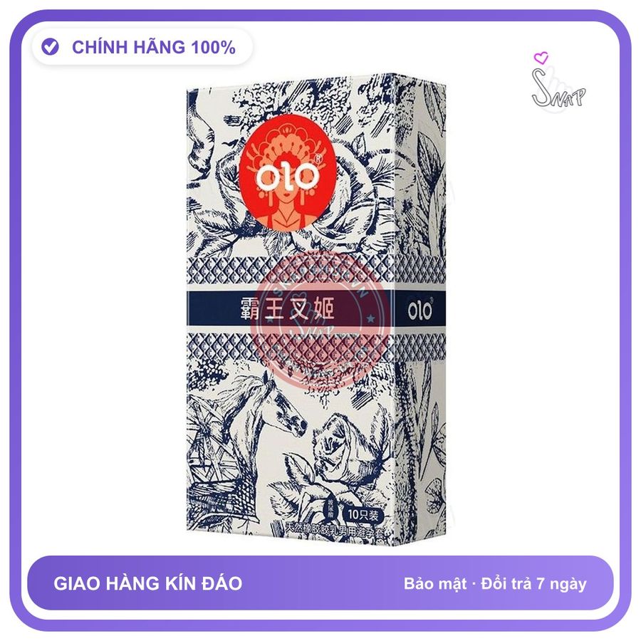 Bao cao su Olo Milk Tea Chagee hộp 10 chiếc siêu mỏng chính hãng