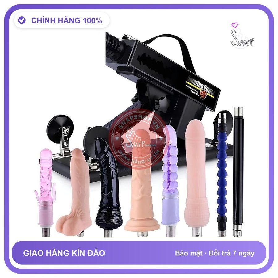 Dương vật giả đa năng Amazing Power súng máy 8 đầu