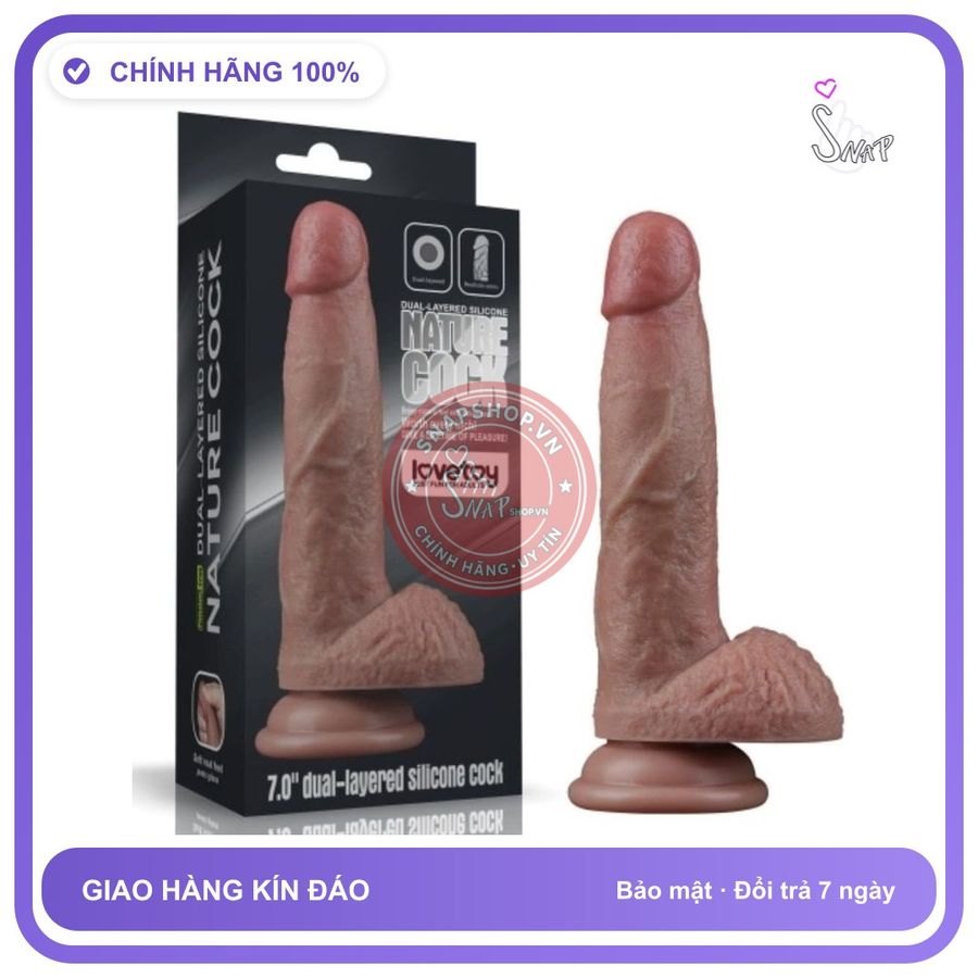 Dương vật giả hít tường Lovetoy Nature Cock 7 Inch