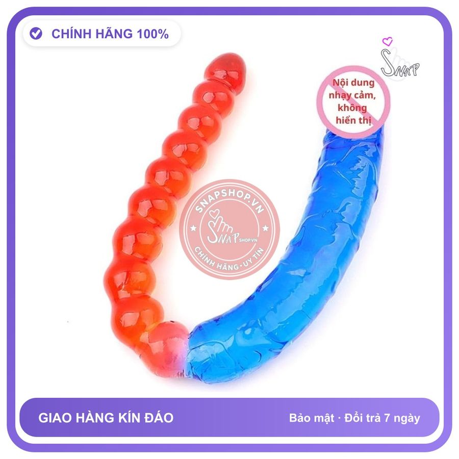 Dương vật giả hai đầu Jiuai chuỗi hạt
