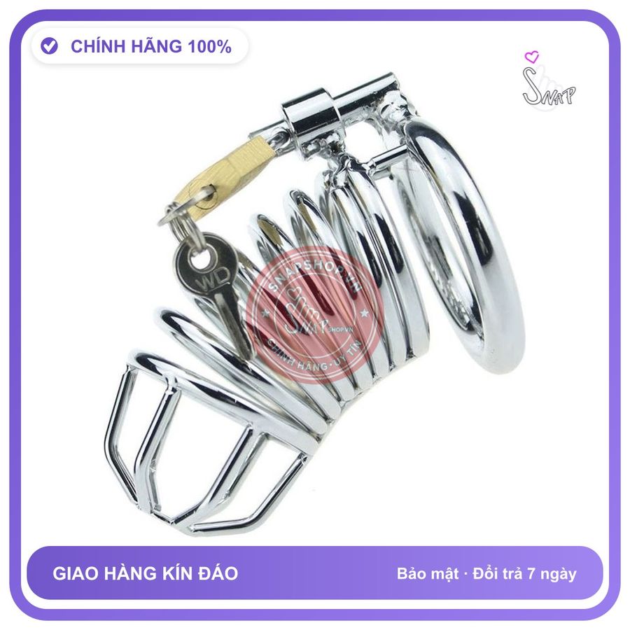 BDSM Khóa dương vật Vòng inox chính hãng
