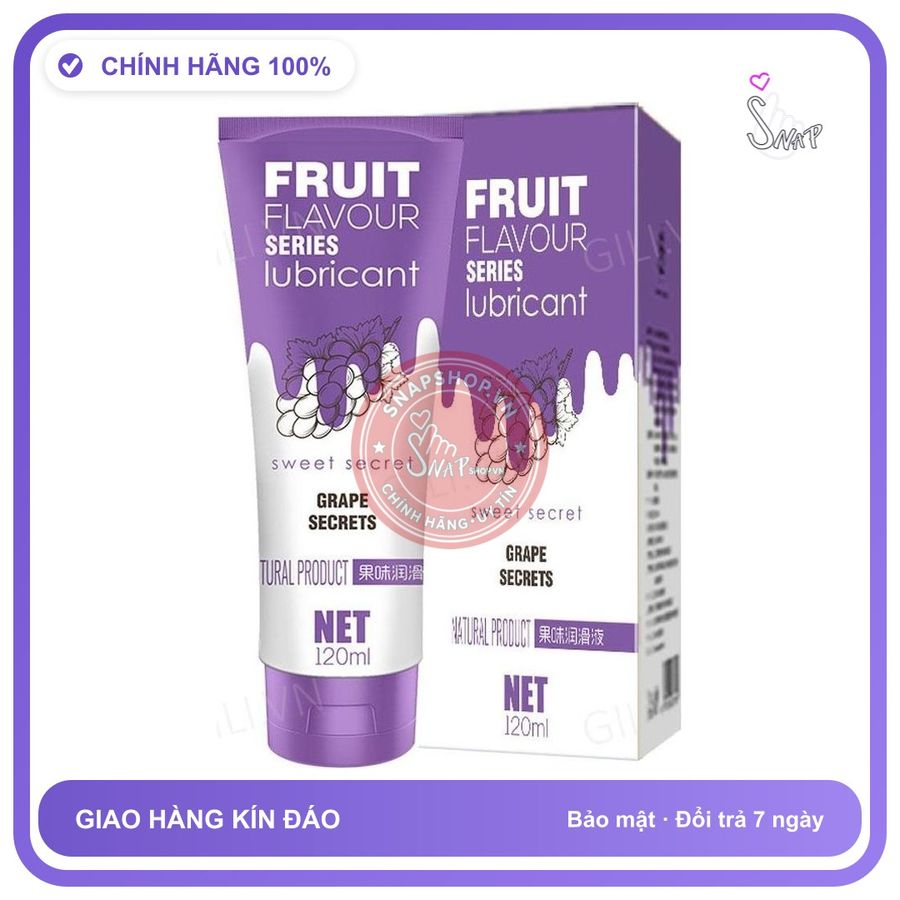 Gel bôi trơn Olo Sweet Secret Fruit Flavour hương nho 120ml chính hãng