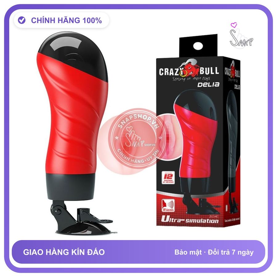Âm đạo giả hít tường đa năng Baile Crazy Bull Pro