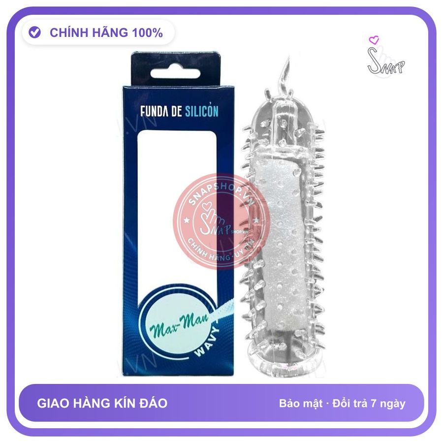 Bao cao su đôn dên silicone Gai Râu tăng kích thước chính hãng