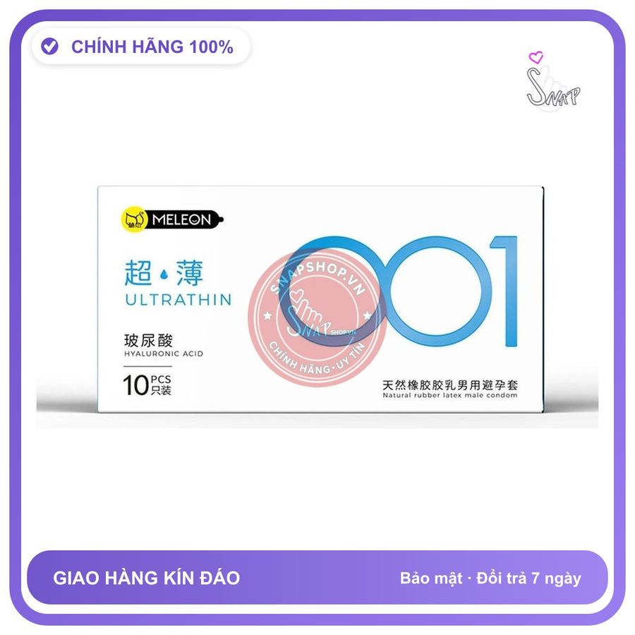 Bao cao su Meleon HA 001 Ultrathin siêu mỏng hộp 10 cái