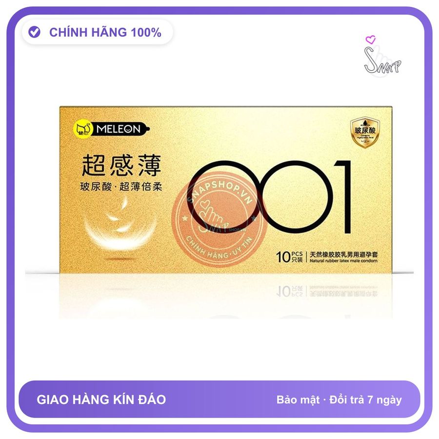 Bao cao su Meleon HA 001 Super Thin siêu mỏng hộp 10 cái