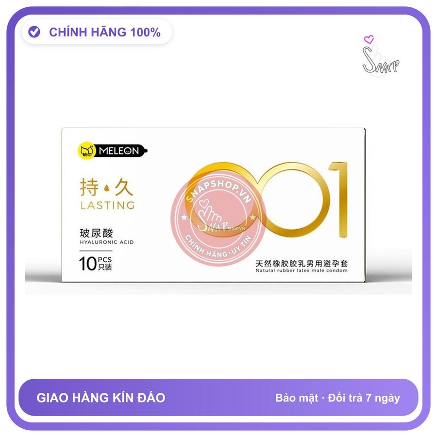Bao cao su Meleon HA 001 Lasting kéo dài thời gian hộp 10 cái
