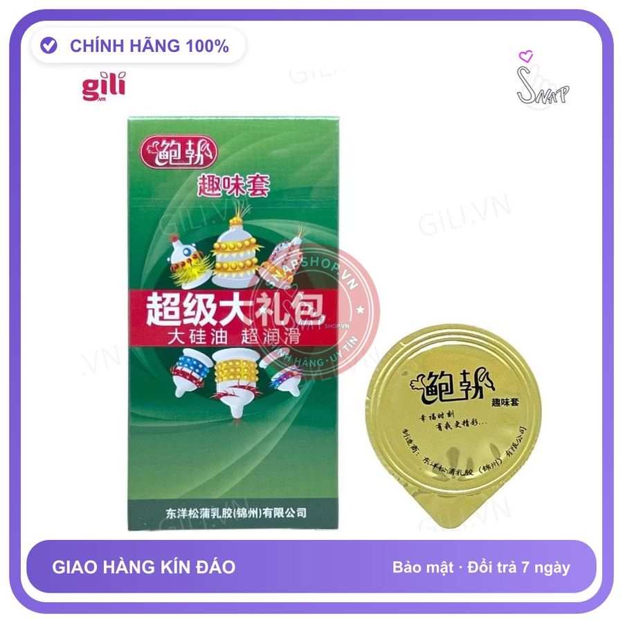 Bao cao su tăng khoái cảm Runbo Extra hộp 6 chiếc chính hãng hàng nhập khẩu