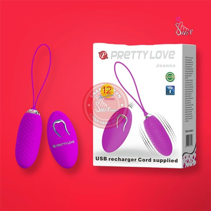 Trứng rung gai điều khiển từ xa Pretty Love Joanna 12 chế độ