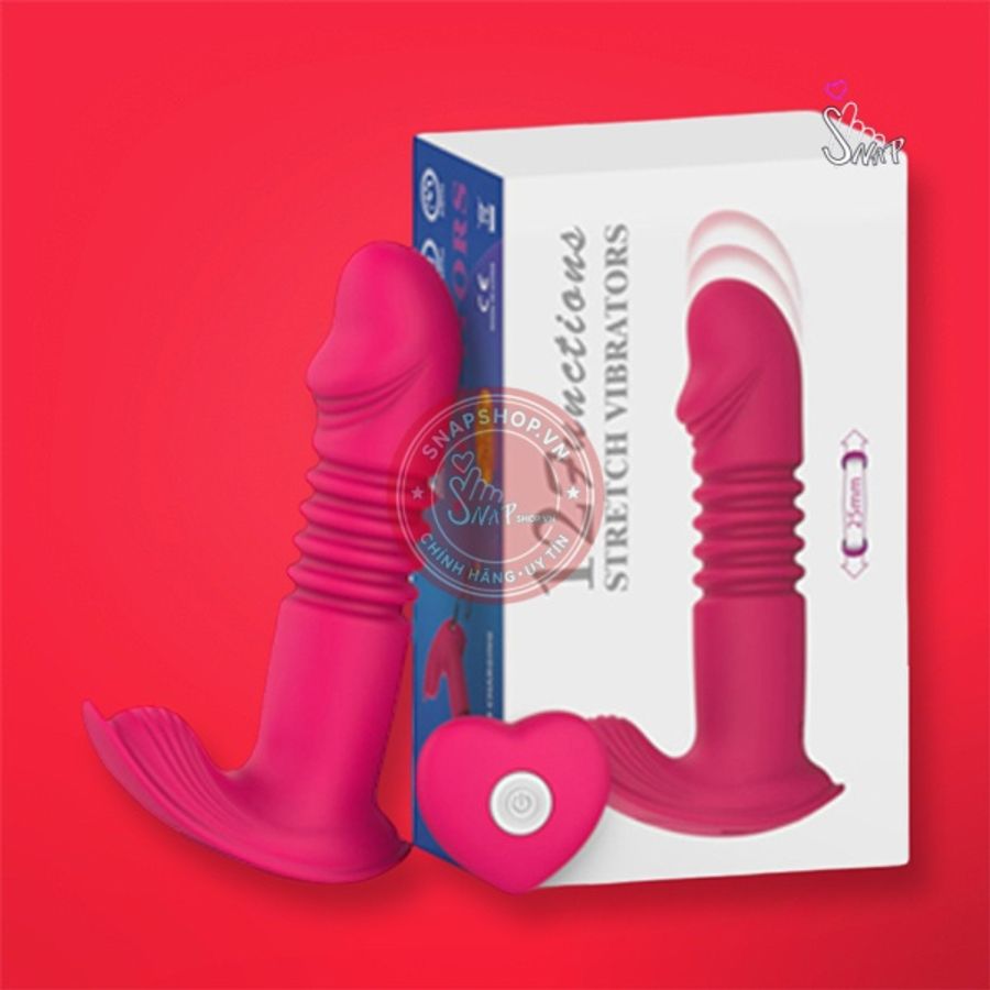 Trứng rung nhấp chuyển động đẩy tới và lui gắn quần lót Stretch 12 chế độ, có điều khiển xa