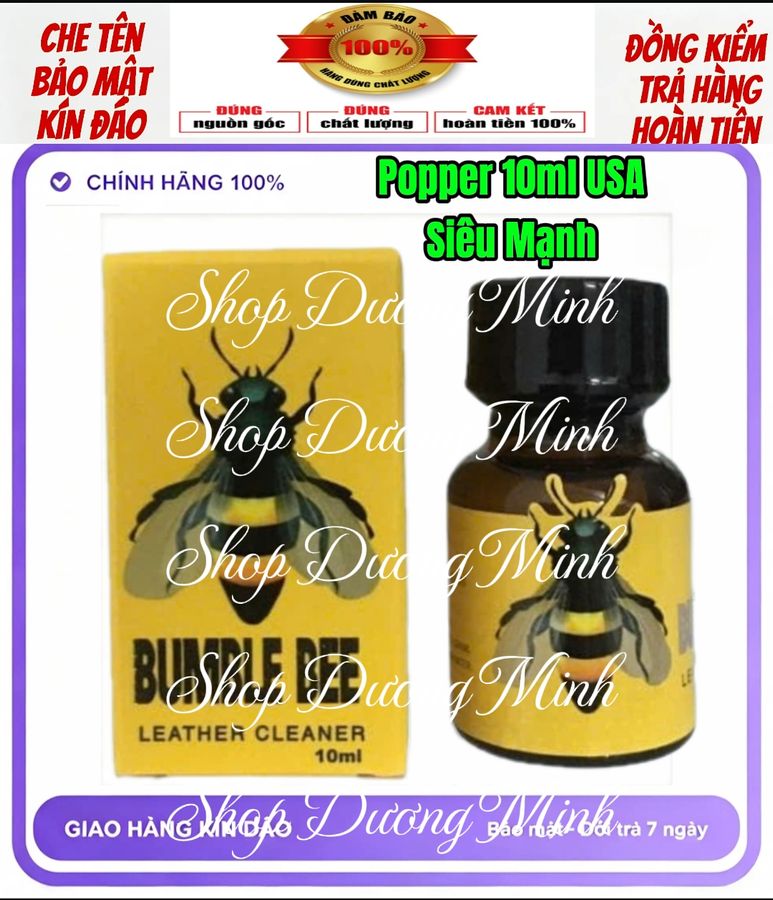 Popper giá ưu đãi, 10ml USA, Hàng Chính hãng, Bao Phê 