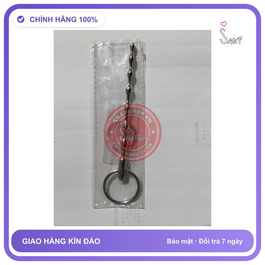 Cây thông lỗ tiểu, dụng cụ y tế inox không rỉ, che tên sản phẩm bảo mật kín đáo