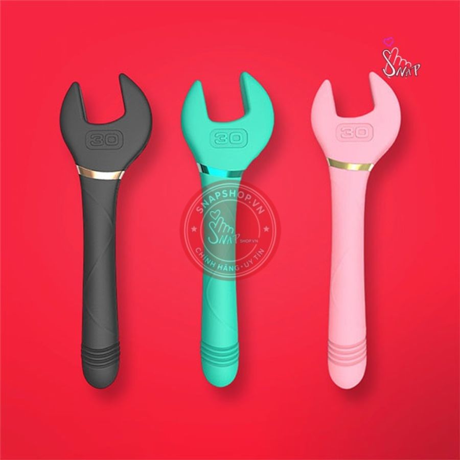 Dương vật giả nguỵ trang cờ lê Rockchip rung nhấp chuyển động đẩy tới và lui 10 chế độ
